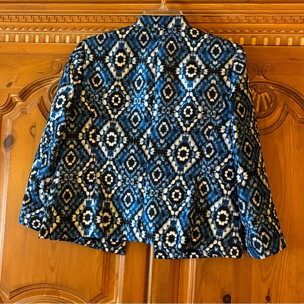 Kasper 8p Jacket blue pattern - Picture 2 of 4